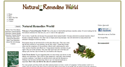 Desktop Screenshot of natural-remedies-world.com